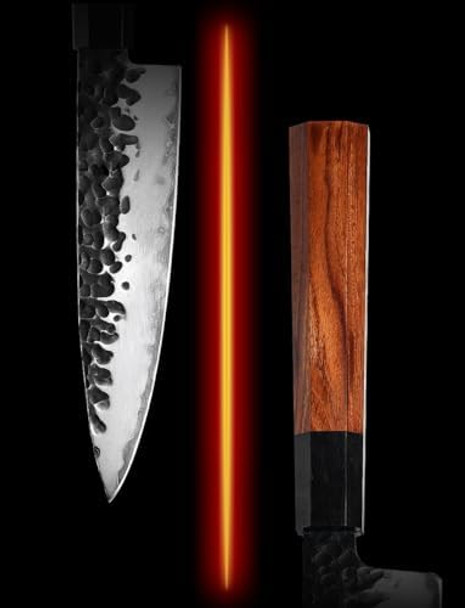 5 Inch Japanese Utility Knife - Chef Knife Hss Japan Stainless Kitchen Knife - Pro Forged Chef'S Knives (Rosewood Handle & Box)
