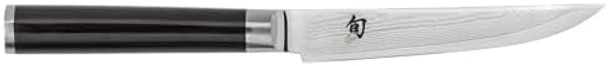 Shun Classic Blonde 4.75" Steak Knife Handcrafted Japanese Knife Vg-Max Core With Damascus Stainless Steel Cladding Pakkawood Handle Serrated Steak Knife For Professional And Home Chefs