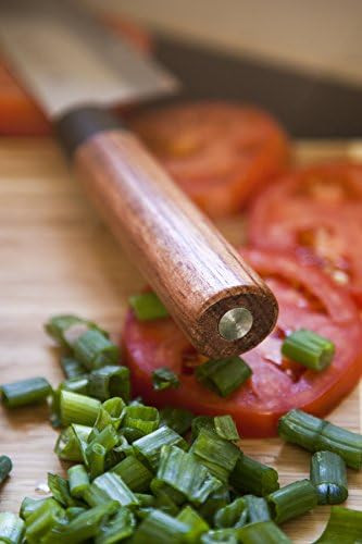 Traditional Japanese Professional Gyuto Kitchen Chefs Knife – Premium 8-Inch High Carbon Stainless Steel Gyuto Sushi Knife With High Corrosion Resistance In A Single Bevel Chisel Edge Grind