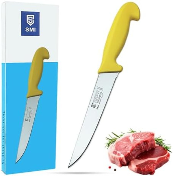 Smi 7 Inch Solingen Butcher Knife - Professional Chef Knife For Meat Cutting And Processing - Made In Germany