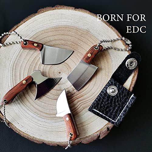 Stardw Mini Pocket Knife Set Utility Edc Knife With Sheathmini Chef Keychain Knife Tiny Things For Box Cutter Letter Opener Package Opener Cool Gadgets Edc Tools -Set Of 4