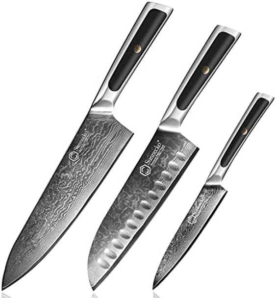 Sunnecko Chef Knife Santoku Knife And Utility Knife