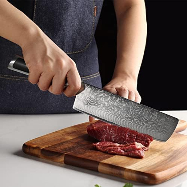 Sunnecko Chef Knife Nakiri Knife And Santoku Knife