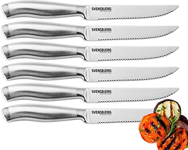 Steak Knife Set Serrated Steak Knives Dinner Knives Knife Set With Covers Stainless Steel Sb-Sk101