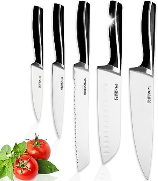 Modern Chef Kitchen Knife Set Without Block Chef Knife Set Knives Kitchen Set Knife Set For Kitchen Stainless Steel Sharp German Brand Sb-Ks301