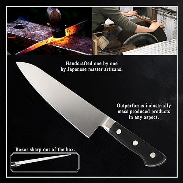 Japanese Chef Knife Premium Molybdenum Stainless Steel Gyuto 9.5-Inch (240Mm)