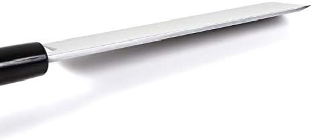 Japanese Sushi Vegetable Chef Knife Shiroko(White Stees) No.2 D-Shape Maglolia Wood Handle Edo Usuba 6.5-Inch (165Mm)
