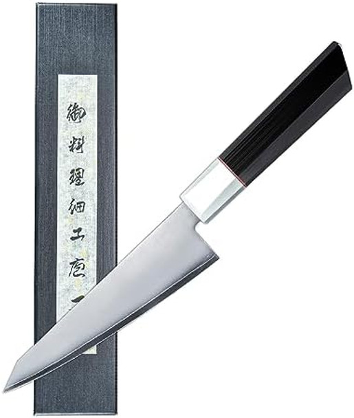 Chef Boning Knife 6.5 Inch Japanese Honesuki Sabaki Knife San Mai Steel Blade With Core 9Cr18Mov Stainless Steel And G10 Glass Fiber Handle 165Mm