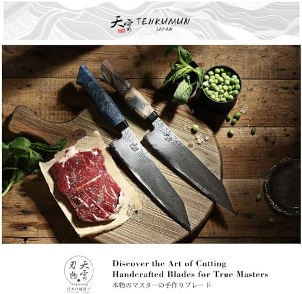 Japanese Gyutou 210Mm Profession Santoku Handcrafted 8 Inch Chef Knife Handmade Forged Knife Japan Sg2 Powder Steel With Blue Wood Handle