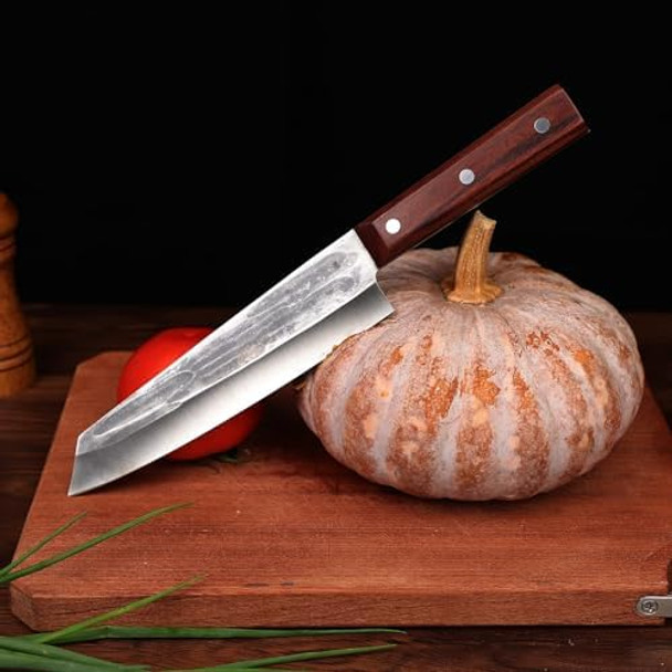 Tombro Chef Knife 8.15" Forged Bunka Sashimi Knife High Carbon Steel Kiritsuke Kitchen Knife With Octagonal Wooden Handle Professional For Cooking In Kitchen Restaurant