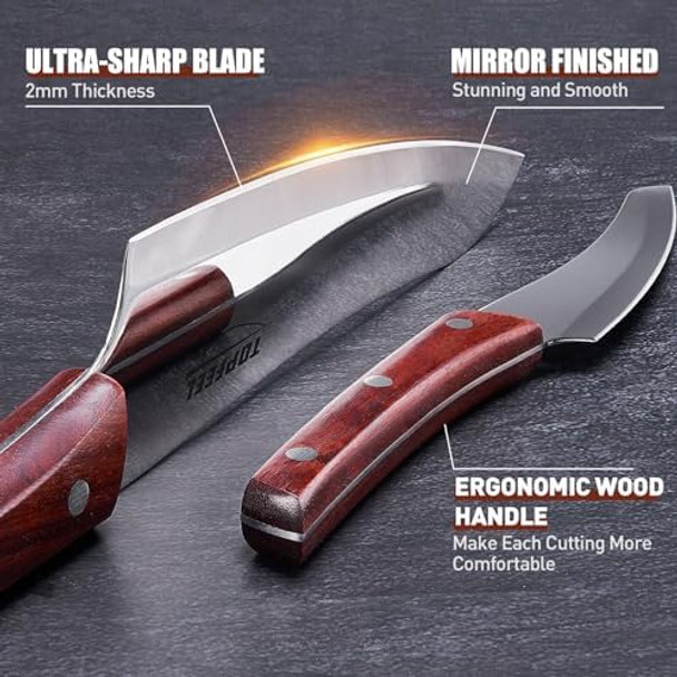 Chef Knife Sets 4 Pcs Ultra Sharp Kitchen Knife Sets High Carbon Stainless Steel Japanese Knife Sets For Cooking With Wood Ergonomic Handle & Box