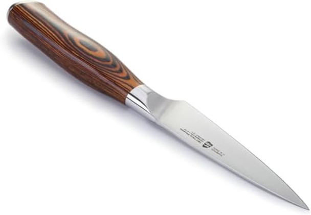 Tuo Paring Knife 4 Inch Peeling Knife High Carbon German Stainless Steel Rust Resistant Kitchen Cutlery Luxurious Box Included - Fiery Phoenix Series