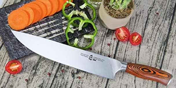 Tuo Meat Cleaver Knife - 6" Sharp Butcher Knife For Meat Cutting German High Carbon Steel Meat Chopper With Pakkawood Handle - Fiery Phoenix Series Tuo Meat Cleaver Knife - 6" Sharp Butcher Knife For Meat Cutting German High Carbon Steel Meat Chopper With Pakkawood Handle - Fiery Phoenix Series