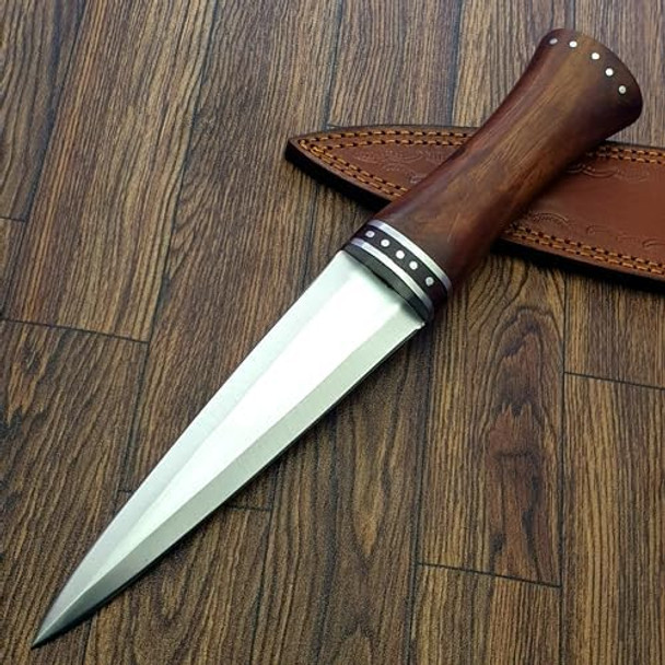 Kz-15 Handmade D2 Dagger Knife Hunting Knife Fixed Blade Knife With Sheath 13.0 Inches Kz-15 Handmade D2 Dagger Knife Hunting Knife Fixed Blade Knife With Sheath 13.0 Inches