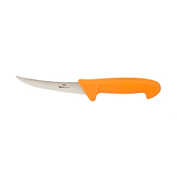 Ultrasource - Boning Knife 5" Curved/Semi-Flexible Blade Polypropylene Handle