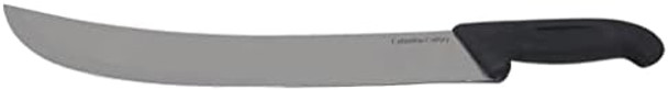 Columbia Cutlery 12 Inch Cimiters - Choose Color And Qty - Professional Curved Restaurant And Butcher Knife For Slicing And Carving Steak Roasts And Brisket (Single Black Cimiter)