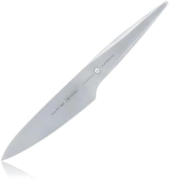 Chroma P04 Small Chef’S Knife Type 301 By F.A. Porsche 5.75″ Kitchen Knife Ultra Sharp Japanese 301 Steel Blade For Chopping Mincing Dicing Crushing Fish Meat Vegetables Hostess Cooking s
