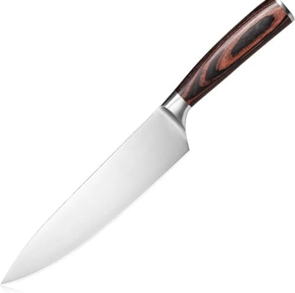 8" Chef Knife And 7'' Santoku Knife Set 13.35" Overall 8" Blade 5.35" Handle 190G Weight
