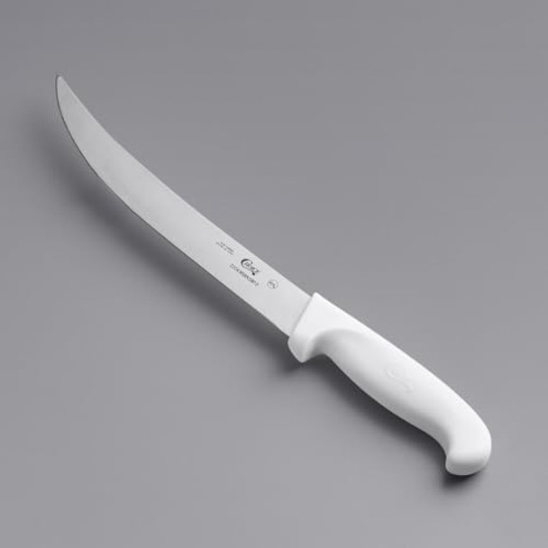 Professional Quality 10" Breaking Knife For Meat Cutting With White Handle
