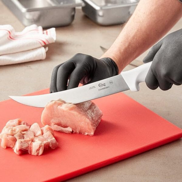Professional Quality 10" Breaking Knife For Meat Cutting With White Handle
