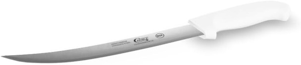 Professional Quality 10" Breaking Knife For Meat Cutting With White Handle