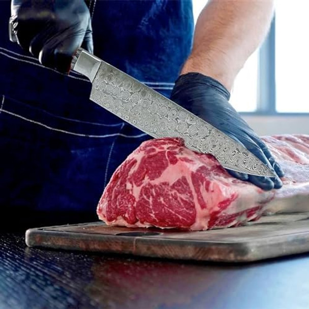 Damascus Steel Knife Sharp Blade Chef Kitchen Supplies Milk Street Kitchen Kiji Knife Henckels Classic Razor-Sharp 8-Inch Chef Knife Supernatural Knife Kitchenaid Knives