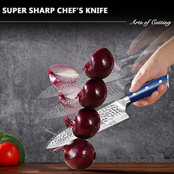 8" Super Sharp Professional Chef'S Knife In Box Premium Carbon Stainless Steel Sharp Chef Knife With Ergonomic Wooden Handle 8 Inch Pro Kitchen Knife As A Best