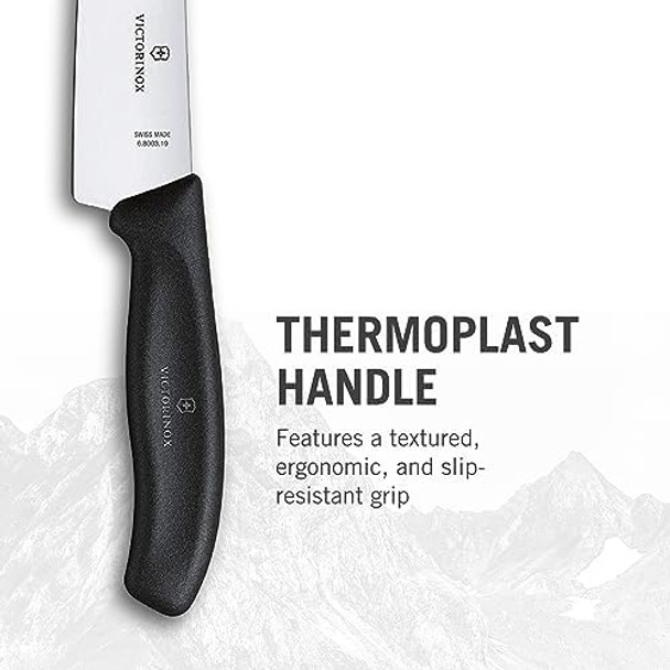 Victorinox Swiss Army 6.8003.19-X3 Swiss Classic Chef'S Knife Black 8 In