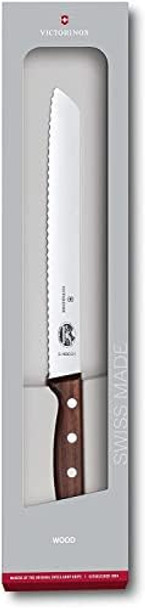 Victorinox Bread Knife - Serrated Bread Knife For Kitchen Accessories - Cut Bread Pastries & More - Wooden Handles 8.25"