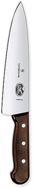 Victorinox Chef'S Knife - Kitchen Knife For Home Essentials - Cooking Knife For All Cuts Of Meat - Wooden Handle Extra Wide Blade 8"