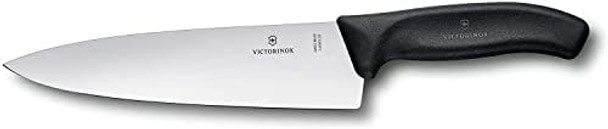 Victorinox Swiss Classic 8-Inch Chef'S Knife With Straight-Edge Blade And Black Handle
