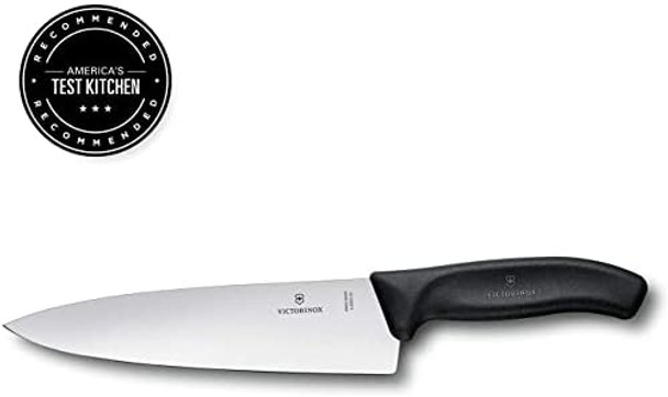 Victorinox Swiss Classic 8-Inch Chef'S Knife With Straight-Edge Blade And Black Handle