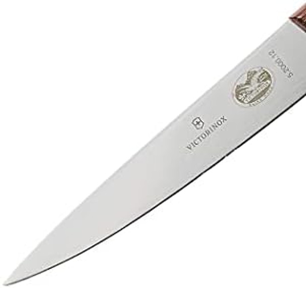 Victorinox 4-3/4-Inch Straight-Edge Pointed-Tip Steak Knife Set Of 6 Rosewood Handles