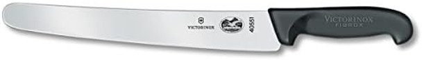 Victorinox Fibrox Pro 12-Inch Slicing Knife With Granton Edge And Black Handle