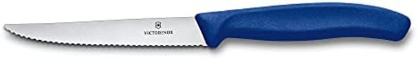 Victorinox Steak Knife Swiss Classic Pointed Tip 20Cm In Blue Stainless Steel 30 X 5 X 5 Cm
