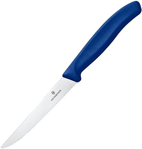 Victorinox Steak Knife Swiss Classic Pointed Tip 20Cm In Blue Stainless Steel 30 X 5 X 5 Cm