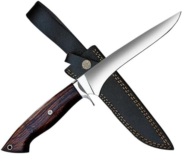 Warivo 12.5-Inch Boning Knife With Sheath High Carbon Steel Sharp Fillet Knife For Fish Ergonomic Rosewood Handle Deboning Knife For Meat Cutting Trimming Filleting Kitchen And Outdoor Warivo 12.5-Inch Boning Knife With Sheath High Carbon Steel Sharp Fillet Knife For Fish Ergonomic Rosewood Handle Deboning Knife For Meat Cutting Trimming Filleting Kitchen And Outdoor