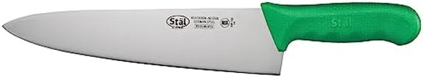 Winco 10" Commercial-Grade Chef'S Knife With German Steel Blade Green