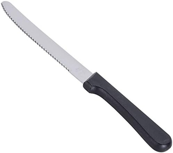 Round Tip Steak Knife With Plastic Handle 5 Inch Blade -- 12 Per Case