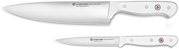 Wüsthof Gourmet White 2-Piece Chef'S Knife Set