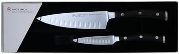 Wüsthof Classic Ikon 2-Piece Hollow Edge Prep Knife Set