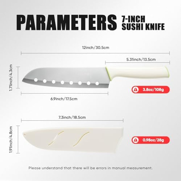 Stainless Steel Sushi Chef Knife 12 Inch Japanese Chef Knife With Sheathideal For Chefs Entertainers Food Enthusiastsperfect For Crafting Sushi Or As A Unique