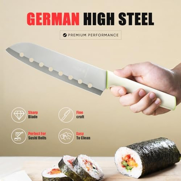Stainless Steel Sushi Chef Knife 12 Inch Japanese Chef Knife With Sheathideal For Chefs Entertainers Food Enthusiastsperfect For Crafting Sushi Or As A Unique