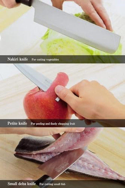 Kitchen Knife Set Of 5 Produced By Komei Nakamura Including Sushi Knife Japanese Kitchen Knife Set Of 5 Produced By Komei Nakamura Including Sushi Knife Japanese