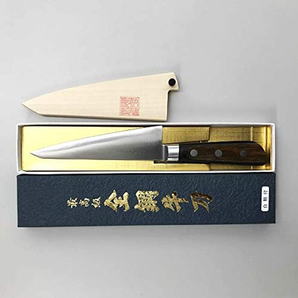 Yoshihiro Hi-Carbon Japan Steel(Sk-4) Hgb Series Japanese Chef'S Sabaki Boning Knife 150Mm/5.9" With A Scabbard