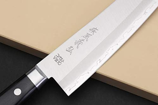 Yoshihiro Vg10 Gold Stainless Steel Japanese Knife Series (Santoku 7"(180Mm))