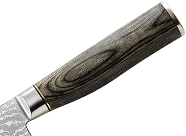 Zhen Japanese Vg-10 67 Layers Damascus Steel Gyuto Chef Knife 8-Inchsilver