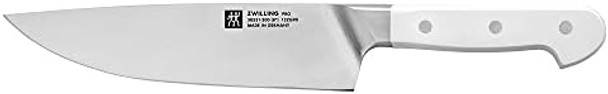 Zwilling Pro Le Blanc 8-Inch Chef'S Knife Razor-Sharp Blade White Polymer Handle Made In Germany