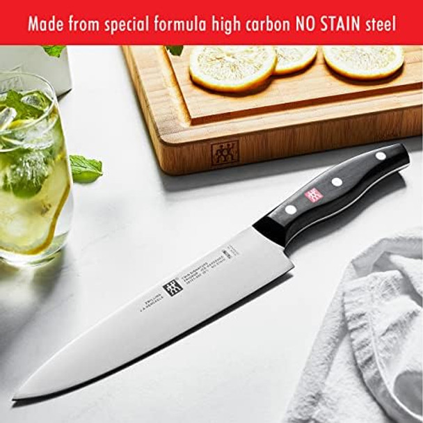 Zwilling J.A. Henckels Twin Signature Chef Knife Kitchen Knife German Knife 8 Inch Stainless Steel Black