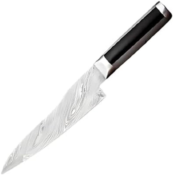 Damascus Chef Knife – 8-Inch Vg10 High Carbon Steel Blade Full Tang Professional Kitchen Knife With Ergonomic Handle And Box – Versatile For Slicing Dicing And Chopping